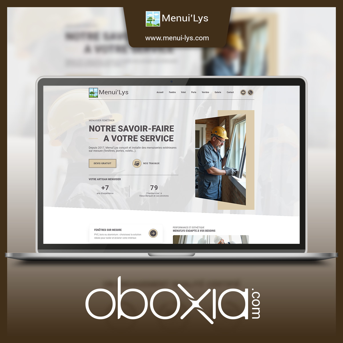 Projet digital réalisé par OBOXIA — Menui'Lys