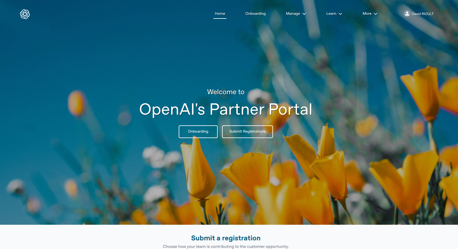 Portail partenaire OpenAI, espace membre OBOXIA